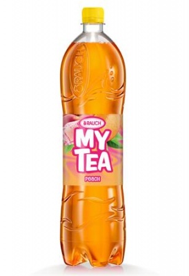 Üdítőital, szénsavmentes, 1,5 l, RAUCH "Mytea", őszibarack